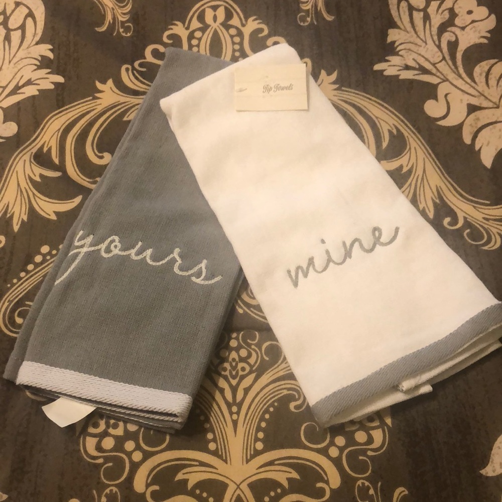 Always First Yours & Mine Hand Towels